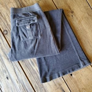 Juicy Couture gray velour track pant size …
